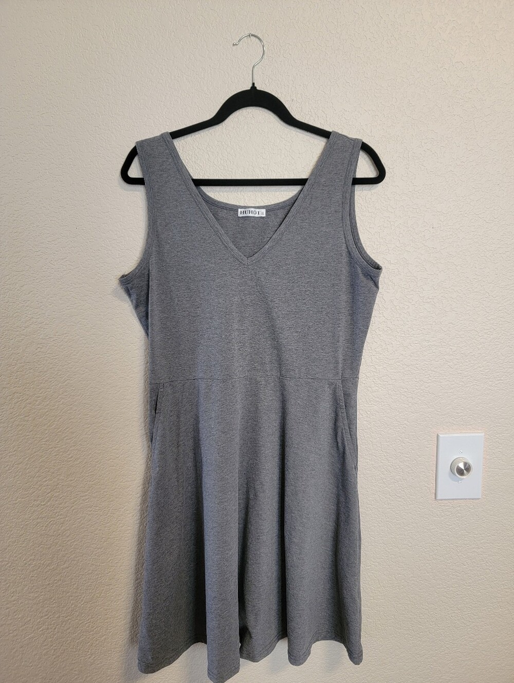 Gray HuHot Tank Dress